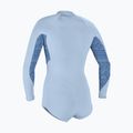 Women's wetsuit O'Neill Bahia 2/1 mm Front Zip Short Spring chambray blue/surf abstract 2