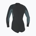 Women's wetsuit O'Neill Bahia 2/1 mm Front Zip Short Spring tempered steel/shade 2