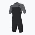 Men's swimming wetsuit O'Neill Hammer 2mm Chest Zip SS Spring IS6 tempered steel/smoke/smoke
