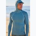 Men's swimming longsleeve O'Neill Hyperfreak Skins Rash Guard Hooded blue fusion/blue fusion 6