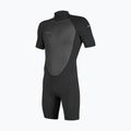 Men's swimming wetsuit O'Neill Reactor-2 2mm Back Zip SS Spring HJ5 black/black