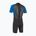 Men's swimming wetsuit O'Neill Reactor-2 2mm Back Zip SS Spring HJ5 black/ocean 2
