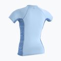 Women's swim top O'Neill Hyperfreak Skins Rash Guard chambray blue/surf abstract 2