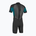 Children's swimming wetsuit O'Neill Youth Reactor-2 2mm Back Zip SS Spring black/tide pool 2