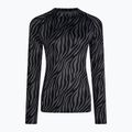 Women's thermal top Surfanic Cozy Limited Edition Crew Neck black zebra 4