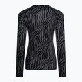 Women's thermal top Surfanic Cozy Limited Edition Crew Neck black zebra 5