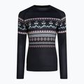 Women's thermal top Surfanic Cozy Limited Edition Crew Neck black fairisle 4
