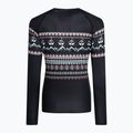 Women's thermal top Surfanic Cozy Limited Edition Crew Neck black fairisle 5