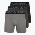 Men's thermal boxer briefs Surfanic Carbondri 3 pairs black/grey/khaki