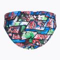 Speedo Allover 6.5 cm Children's swimming briefs black/blue 2
