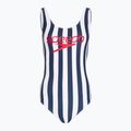 Speedo Ice Cream U-Back women's one-piece swimsuit blue/white