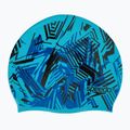 Speedo Slogan Print blue/black children's swimming cap