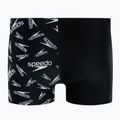 Men's Speedo Allover V-Cut Aquqshort swim boxers black 68-09734F392 2