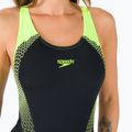 Speedo Fit Laneback women's one-piece swimsuit black and yellow 68-11389F344 4