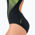 Speedo Fit Laneback women's one-piece swimsuit black and yellow 68-11389F344 5