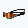 Speedo Fastskin Pure Focus Mirror swim goggles black/cool grey/fire gold 68-11778A260 7