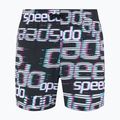 Speedo children's swim shorts Printed 13" logo black / white / diva