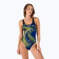 Speedo Placement Powerback women's one-piece swimsuit black-blue 06187F882