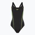 Women's one-piece swimsuit Speedo Panel Muscleback black/green