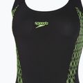 Women's one-piece swimsuit Speedo Panel Muscleback black/green 3