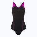 Speedo Placement Laneback women's one-piece swimsuit black/pink 11389C733