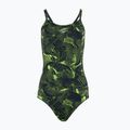 Speedo women's one-piece swimsuit Allover Fixed Crossback black / atomic lime