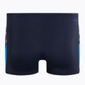 Men's Speedo Boom Logo Splice navy blue swim boxers 68-12823 2