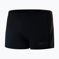 Men's Speedo Tech Panel Black/Papaya Punch/Usa Charcoal swim boxers 68-04510H054 4