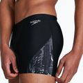 Men's Speedo Allover V-Cut Aquashort H223 black and white swim trunks 68-11366H223 6