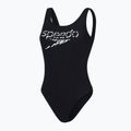 Women's Speedo Logo Deep U-Back one-piece swimsuit black 68-12369 4