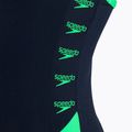 Speedo Boom Logo Splice Muscleback women's one-piece swimsuit navy blue-green 68-12900 4