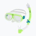 Children's snorkelling set Speedo Adventure green gecko/clear