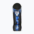 Shin and foot guards RDX Instep New Aura F17 Shin black/blue 4