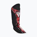 Shin and foot guards RDX Instep New Aura F17 Shin black/red 3