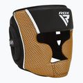 RDX Head Guard Aura Plus T-17 golden boxing helmet