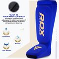 RDX Hosiery Shin Instep Foam blue/white tibia and foot protectors 2