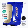 RDX Hosiery Shin Instep Foam blue/white tibia and foot protectors 4