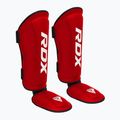Foot and tibia protectors RDX T1 Shin Instep Molded King red/white