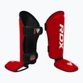 RDX T1 Shin Instep Guards tibia and foot protectors red/white 2