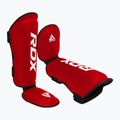 RDX T1 Shin Instep Guards tibia and foot protectors red/white 3