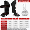 RDX T1 Shin Instep Guards tibia and foot protectors red/white 8