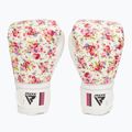 RDX FL-6 white and pink boxing gloves BGR-FL6W