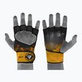RDX Weight Lifting X1 Long Strap training gloves black/yellow WGN-X1Y 5