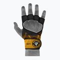 RDX Weight Lifting X1 Long Strap training gloves black/yellow WGN-X1Y 6