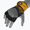 RDX Weight Lifting X1 Long Strap training gloves black/yellow WGN-X1Y 7