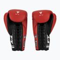 RDX Apex Lace Up Training Sparring Boxing Gloves red 3