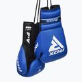 RDX Apex Lace Up Training Sparring Boxing Gloves blue 4