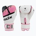 Women's boxing gloves RDX BGR-F7 white and pink BGR-F7P