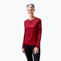 Women's trekking longsleeve Berghaus Voyager Tech Tee Basecrew syrah/red dahlia