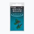 Drennan Swivel Bead methode swivel with stopper 5 pcs. green-grey TGSBM006